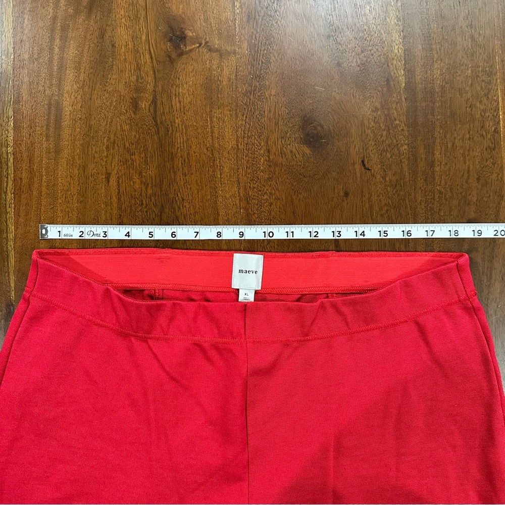 Anthropologie Maeve The Margot Kick-Flare Crop Pants Textured Knit Edition Sz XL - Picture 5 of 6